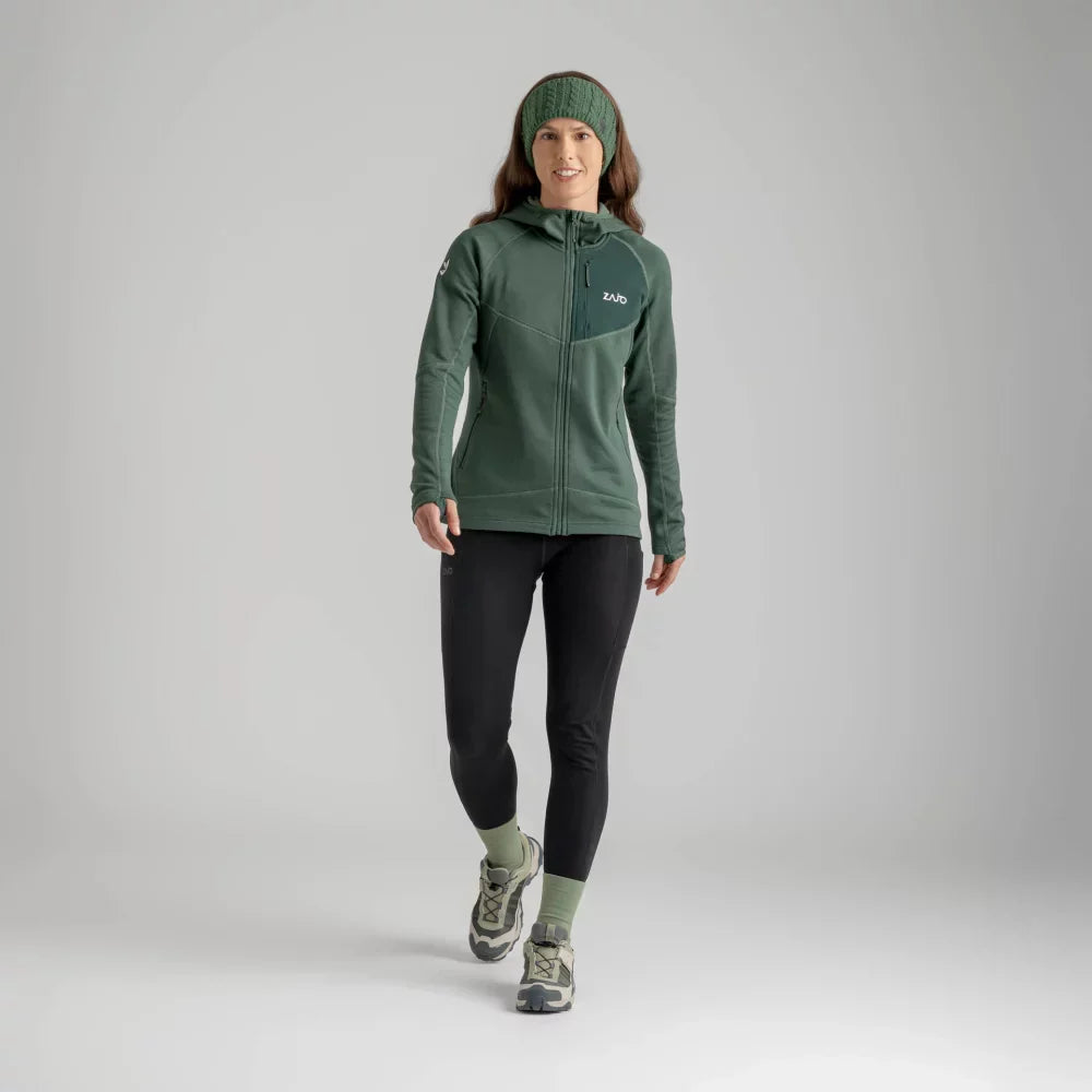 Amiko Women's Fleece Hooded Jacket — Harbor Blue