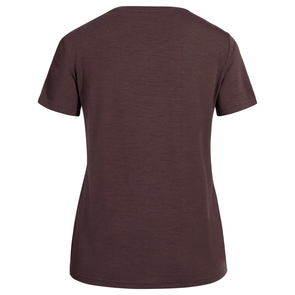 Kora Women's Merino T-shirt — Decadent Red