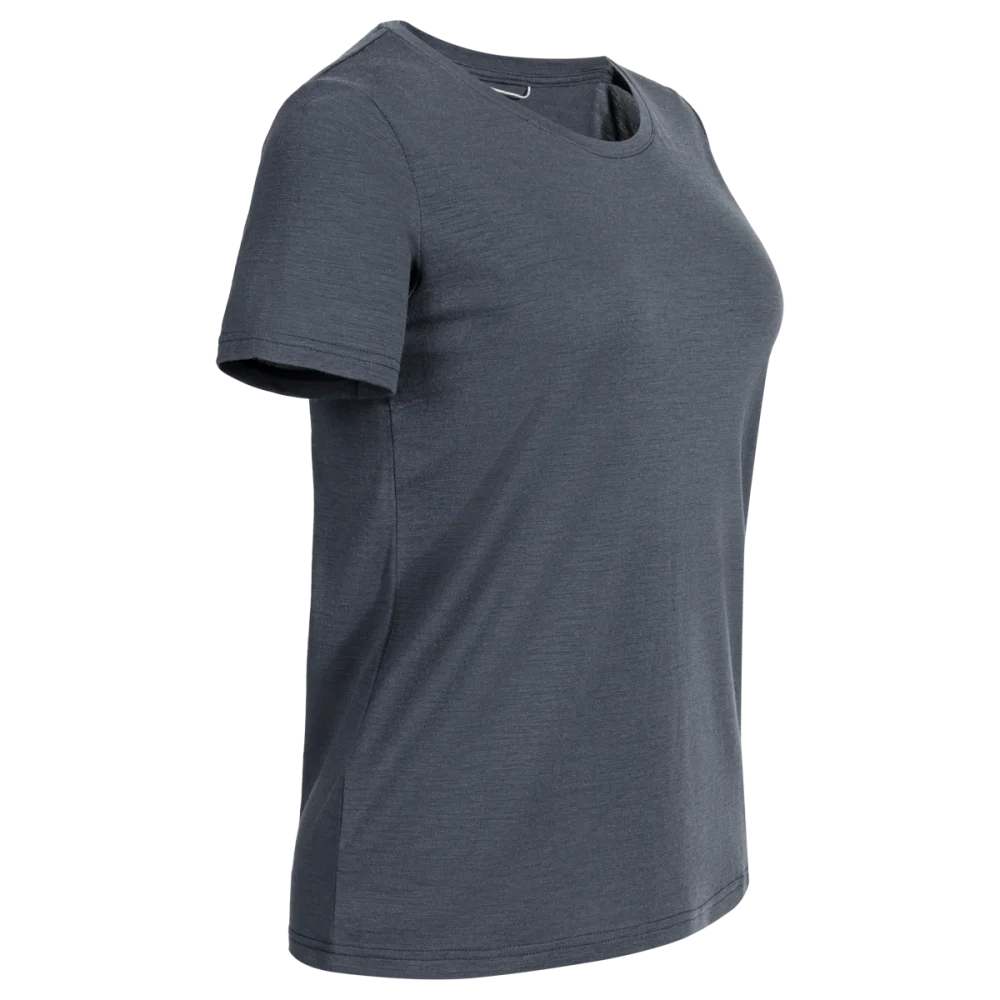 Kora Women's Merino T-shirt — Grey Navy