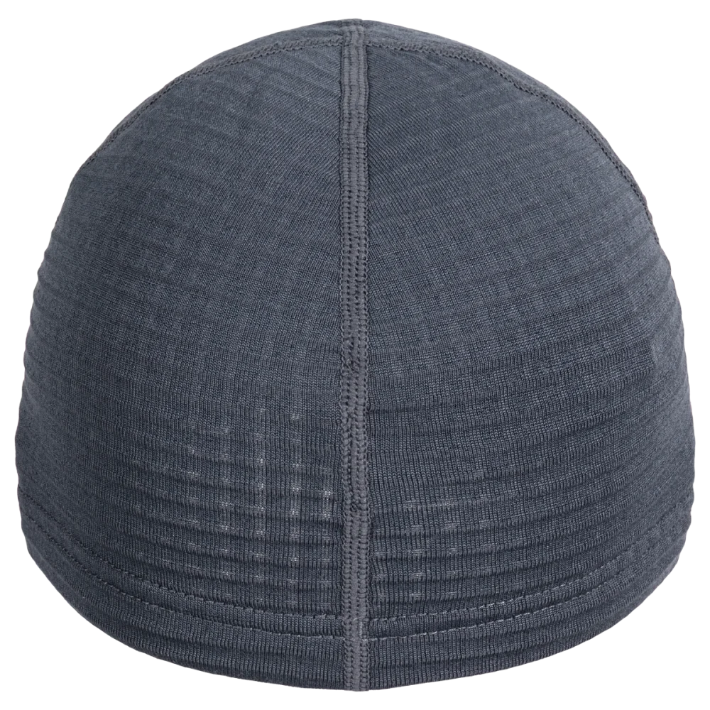 Kovri Merino Grid Beanie — Grey Navy