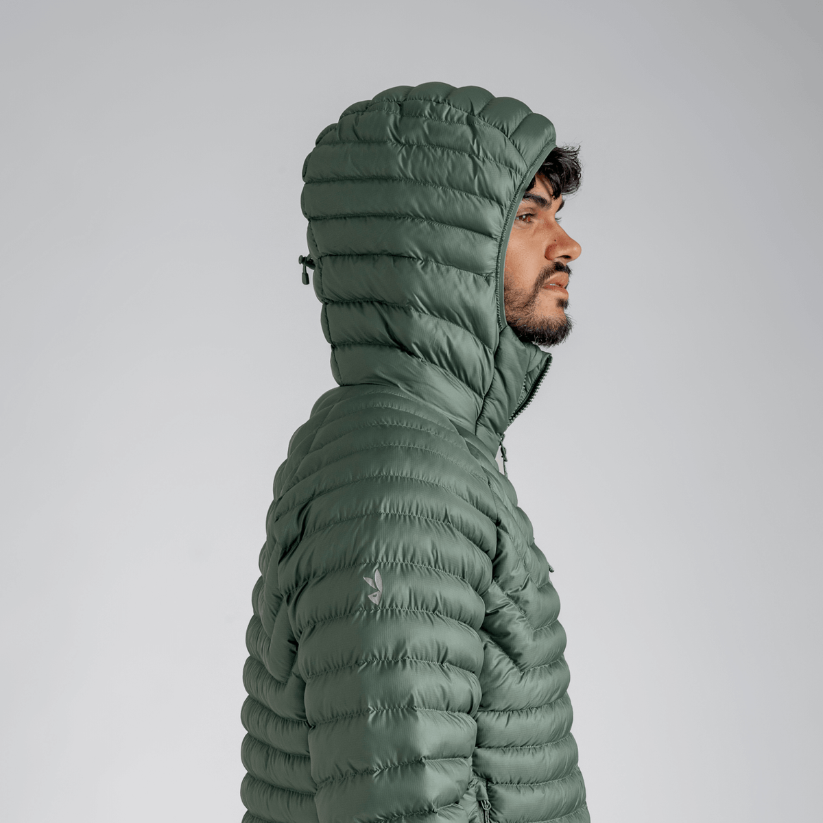 Nubaro Men's Insulated Hooded Jacket — Earth Red