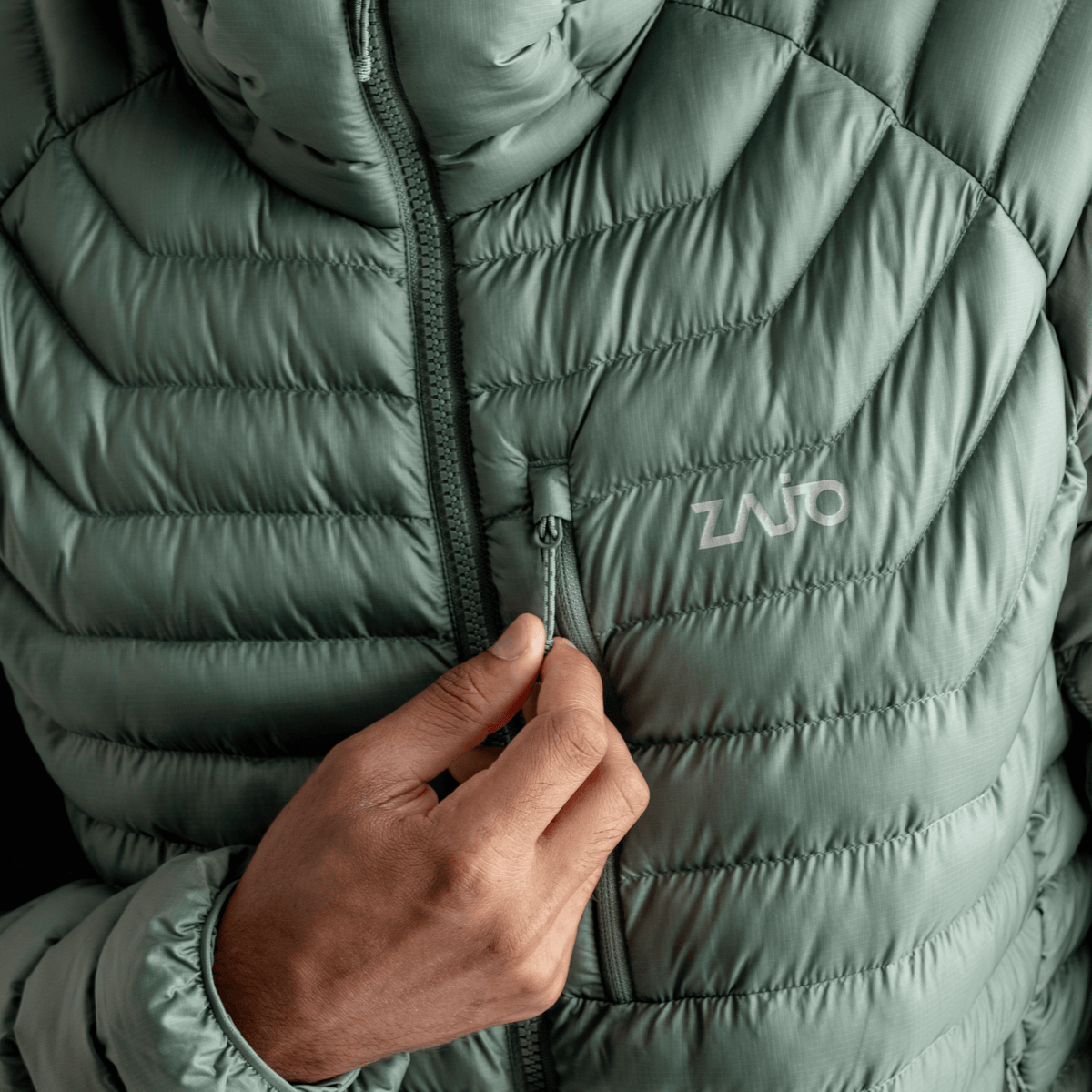 Nubaro Men's Insulated Hooded Jacket — Earth Red