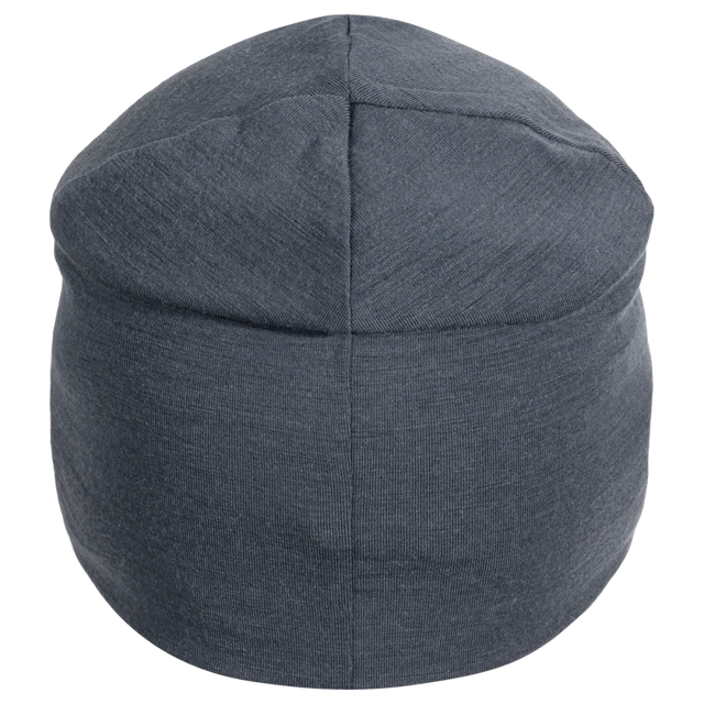 Senti Merino Beanie — Grey Navy