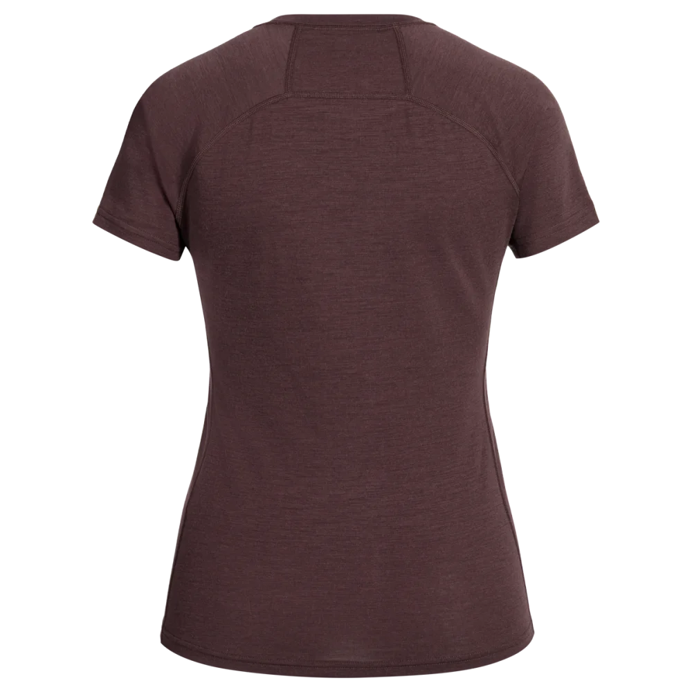 Senti Women's Merino T-shirt — Decadent Red