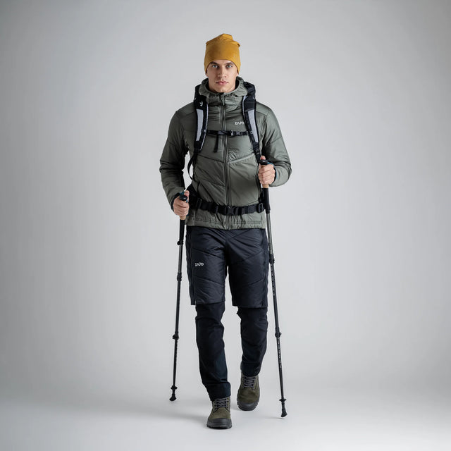 Spiro Men's Insulated Hybrid Jacket — Blue