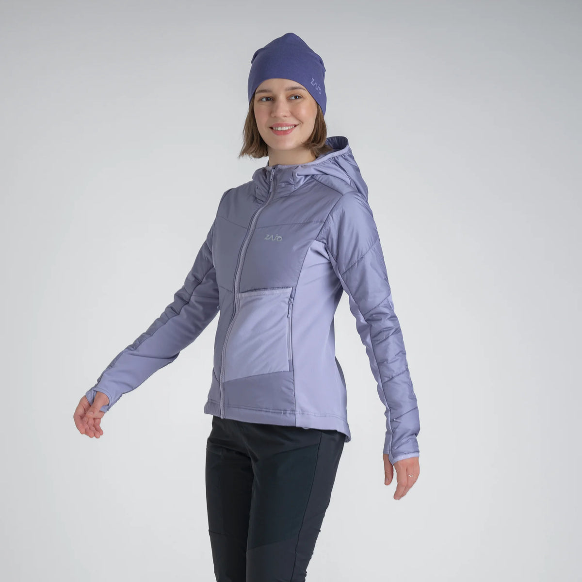 Spiro Women's Insulated Hybrid Jacket — Dove Grey