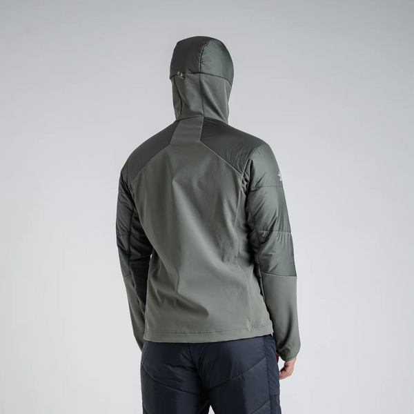 Spiro Men's Insulated Hybrid Jacket — Grey Navy