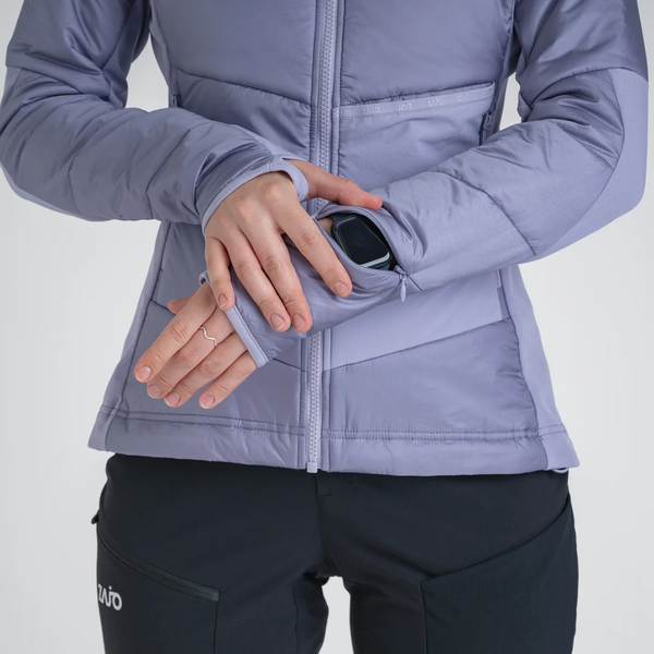 Spiro Women's Insulated Hybrid Jacket — Dove Grey