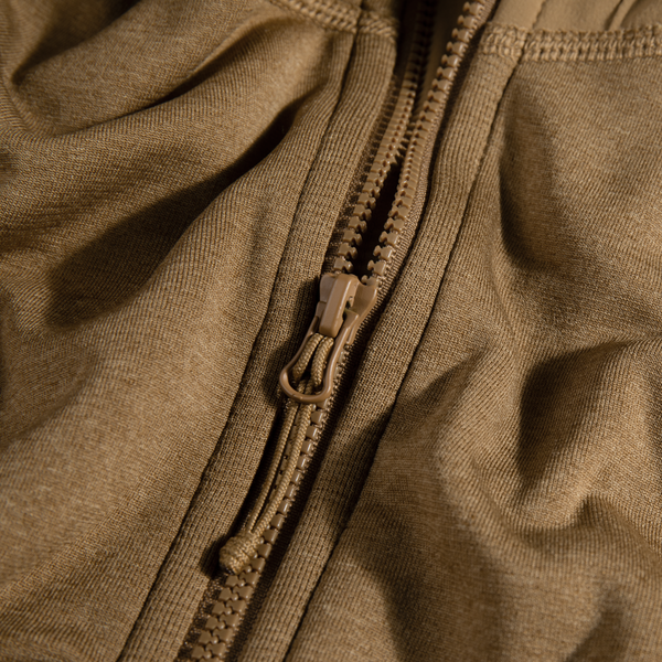 Amiko Women's Fleece Hooded Jacket — Golden Brown