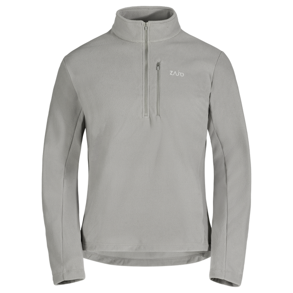 Auro Men's Fleece Zip Top — Dove Grey