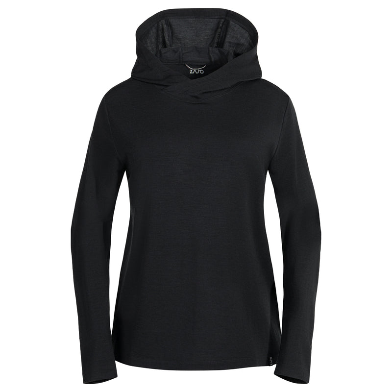 Kora Women's Merino Hoodie — Black