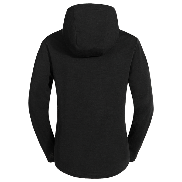 Kora Women's Merino Hoodie — Black