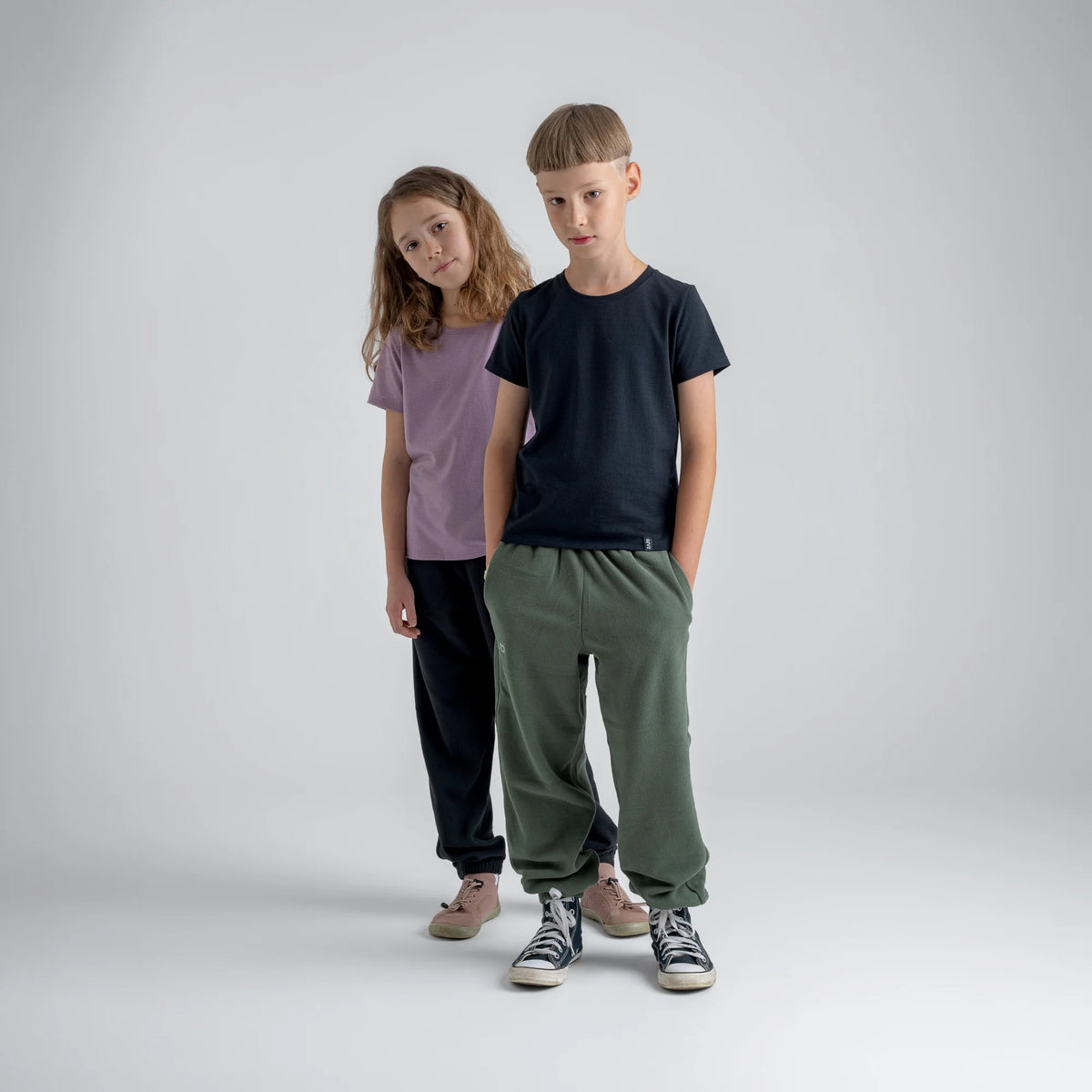 Amo Kid's Merino T-shirt — Iced Mauve