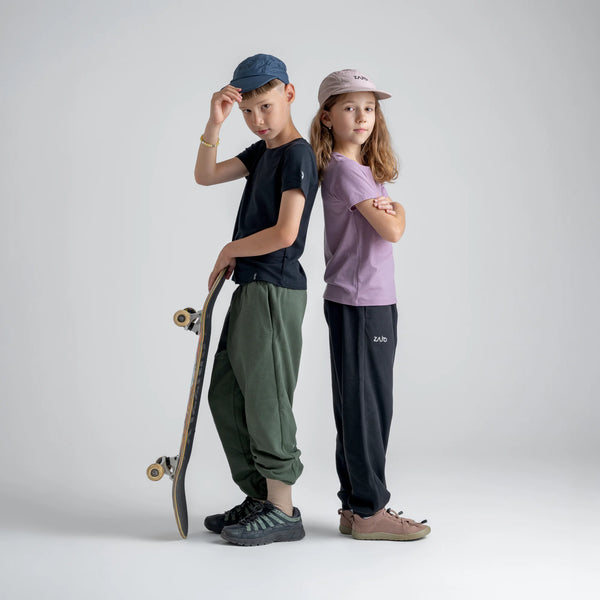 Amo Kid's Merino T-shirt — Iced Mauve