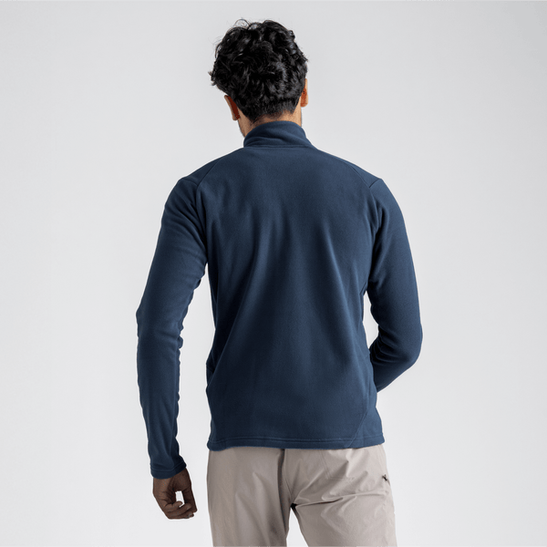Auro Men's Fleece Zip Top — Golden Brown