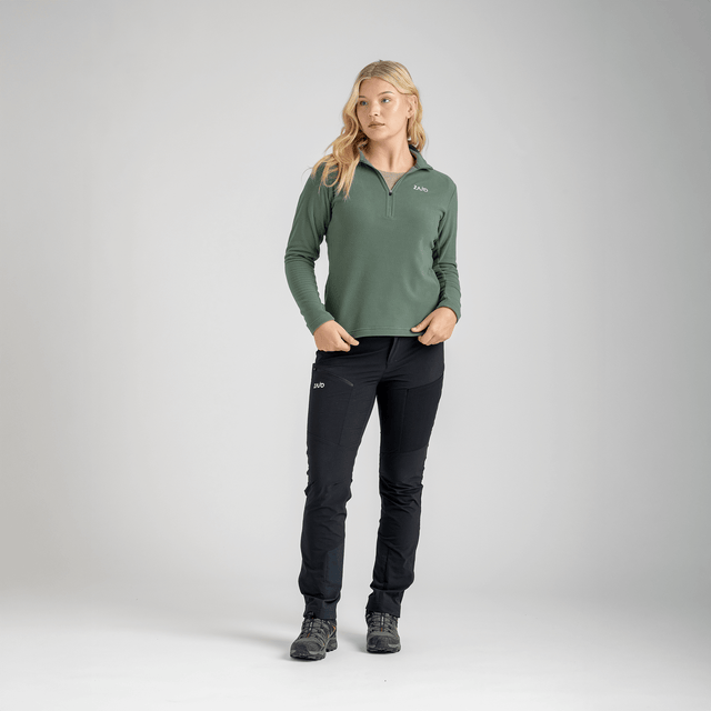 Auro Women's Fleece Zip Top — Lilac Ash
