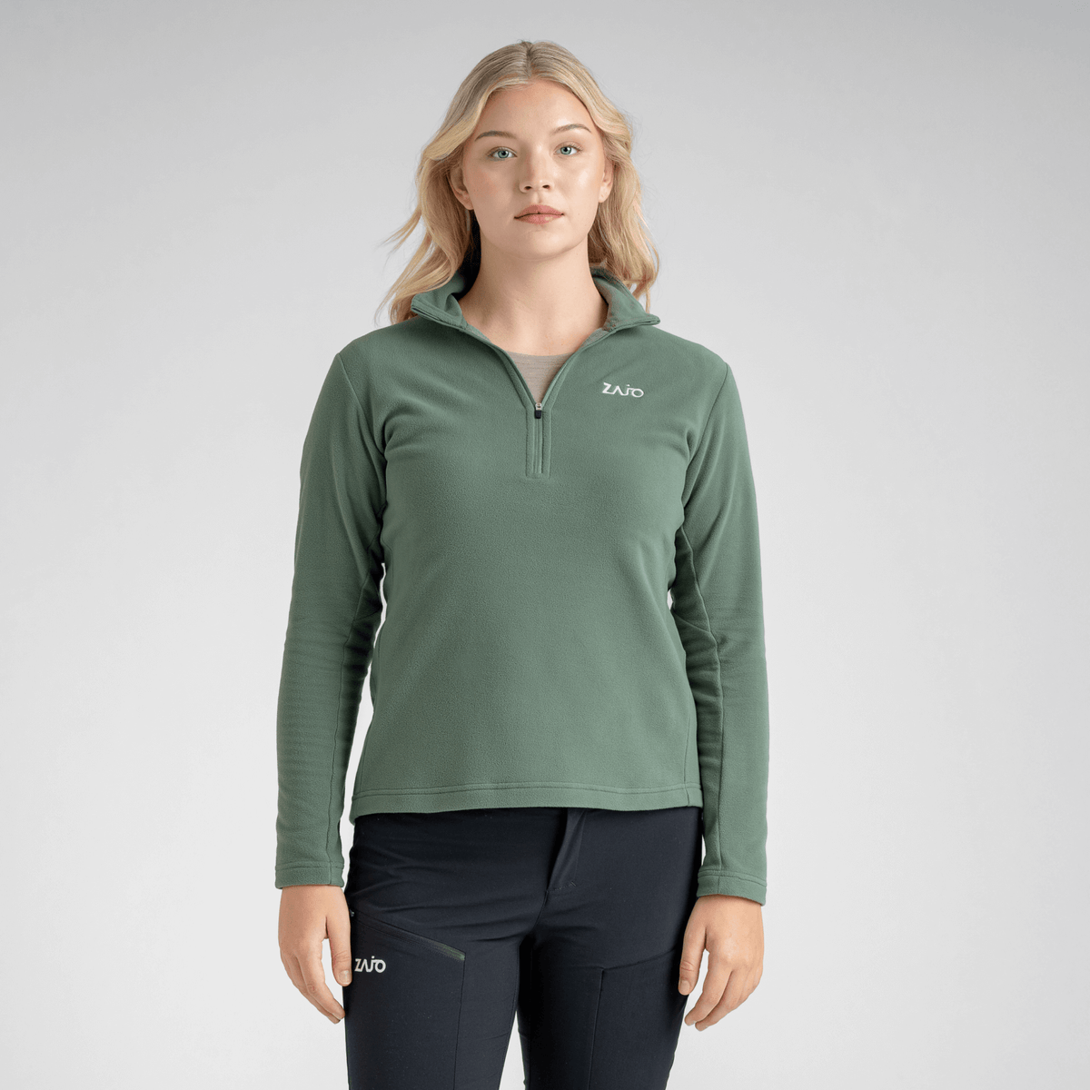 Auro Women's Fleece Zip Top — Lilac Ash
