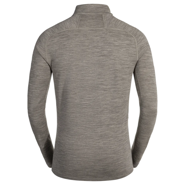 Hejma Men's Merino Zip Top — Taupe Beige