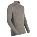 Hejma Men's Merino Zip Top — Taupe Beige
