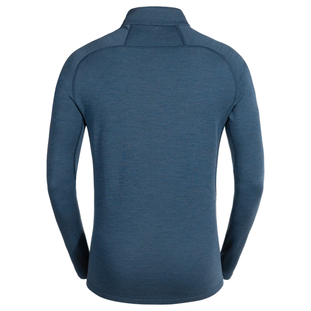 Hejma Men's Merino Zip Top — Blue
