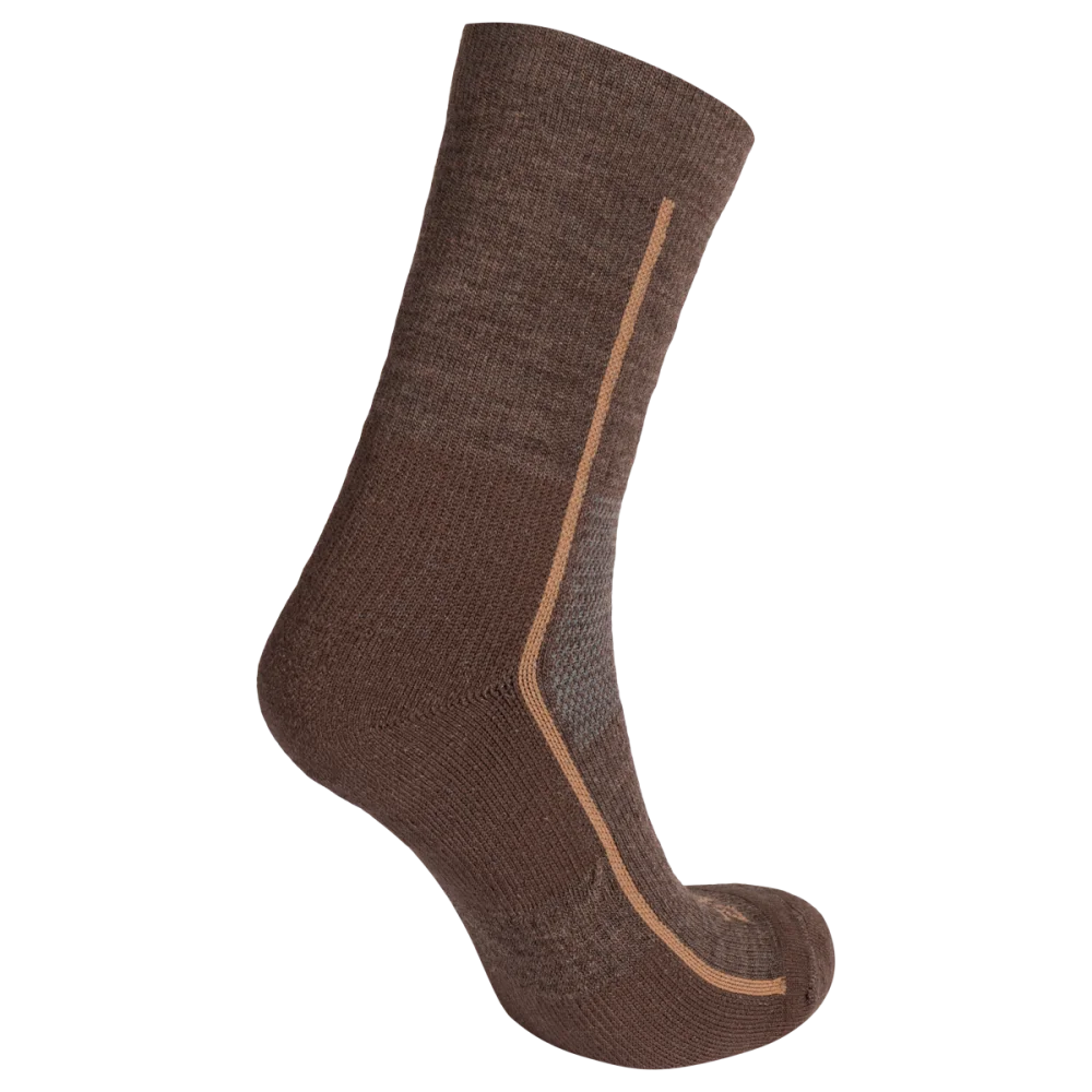 Hejma Merino Mid Socks — Cocoa Brown