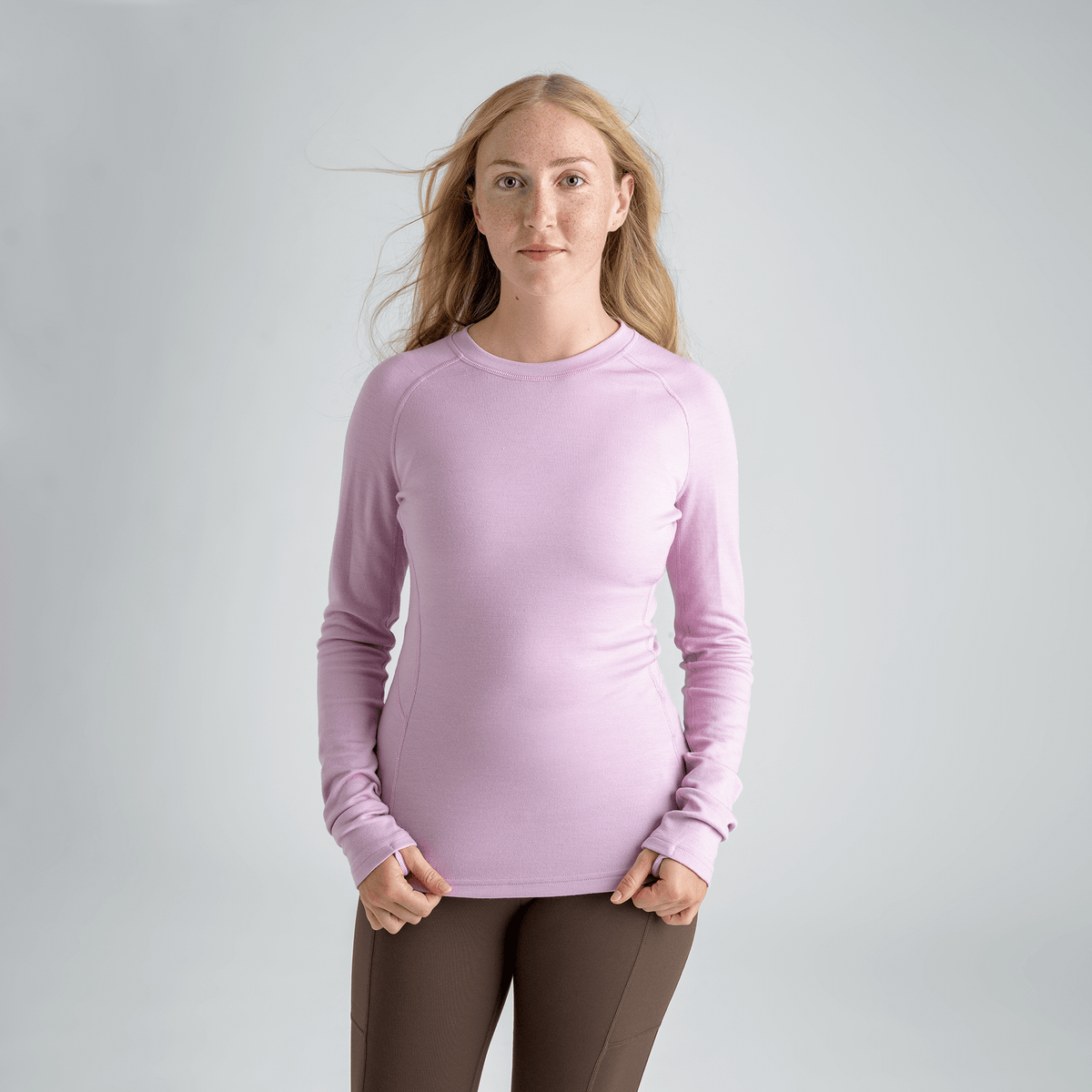 Hejma Women's Merino Longsleeve — Grape Mauve