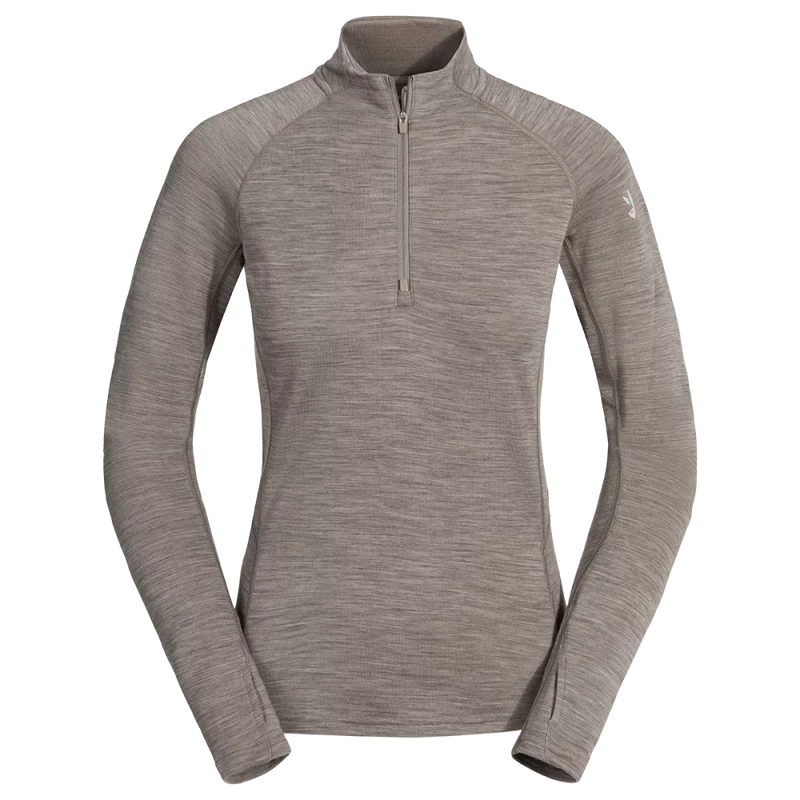 Hejma Women's Merino Zip Top — Beige
