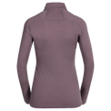 Hejma Women's Merino Zip Top — Grape Mauve