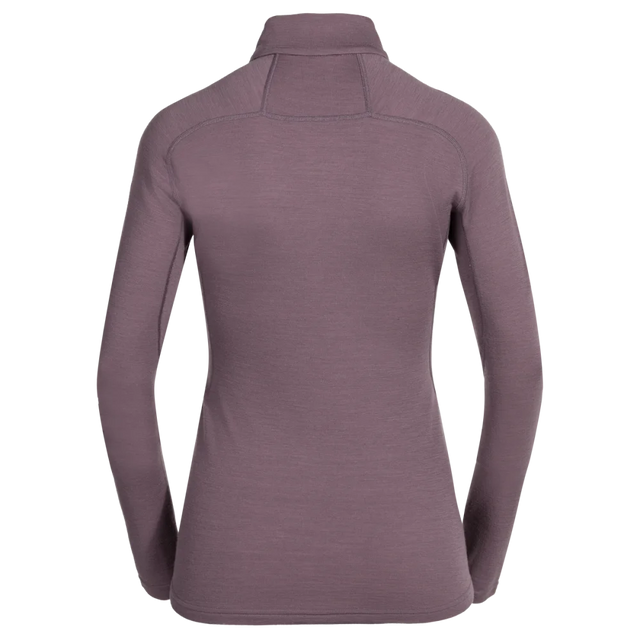 Hejma Women's Merino Zip Top — Grape Mauve