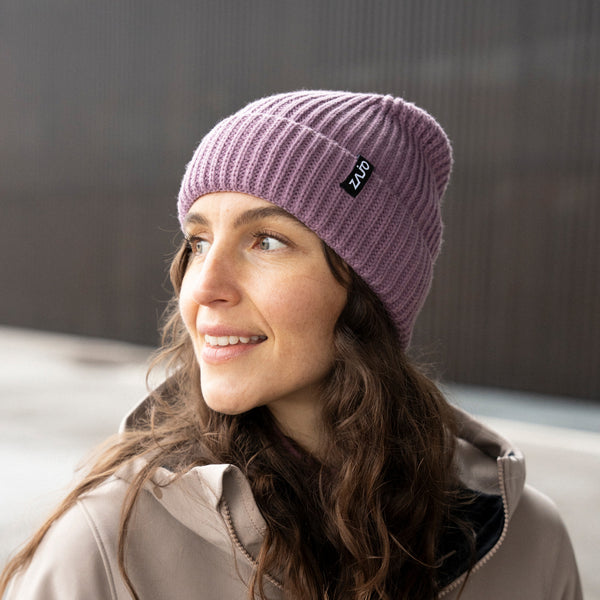 Hela Beanie —  Iced Mauve
