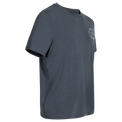 Kora Men's Merino Graphic T-shirt — Grey Navy Element