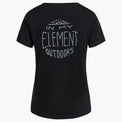 Kora Women's Merino T-shirt — Black Element