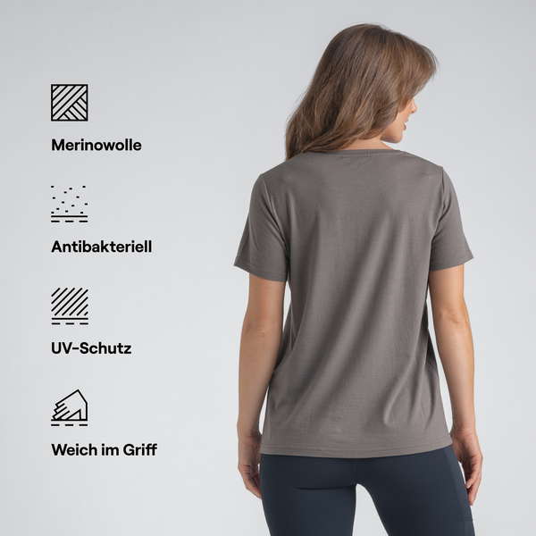 Kora Women's Merino T-shirt — Black