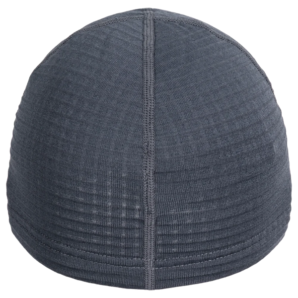 Kovri Merino Grid Beanie — Grey Navy