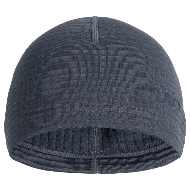 Kovri Merino Grid Beanie — Grey Navy