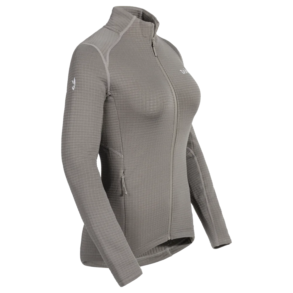 Kovri Women's Merino Grid Jacket — Taupe Beige
