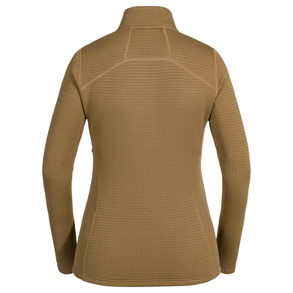 Kovri Women's Merino Grid Jacket — Golden Brown