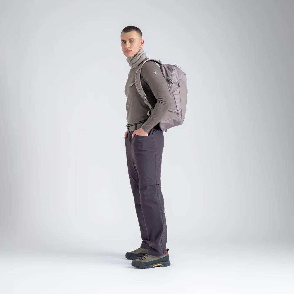 Pado Men's Zip-Off Pants — Espresso