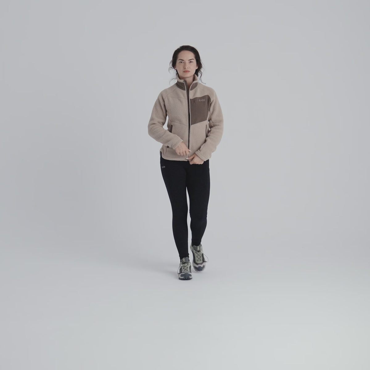 Palpo Women's Pile Fleece Jacket — Iced Mauve
