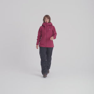 Torento Women's Waterproof 3L Jacket — Earth Red
