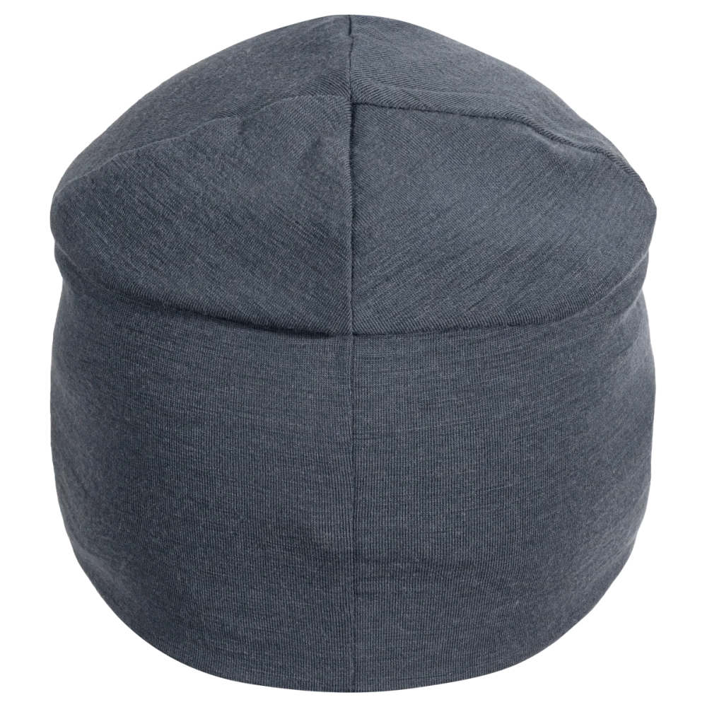 Senti Merino Beanie — Grey Navy