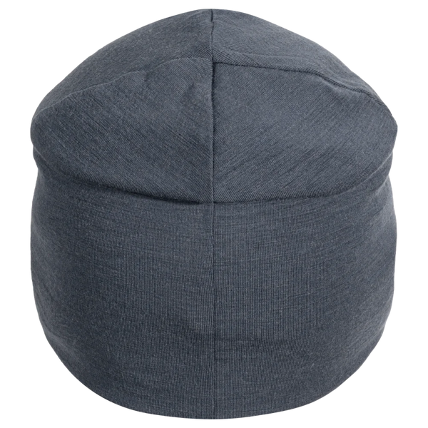 Senti Merino Beanie — Grey Navy
