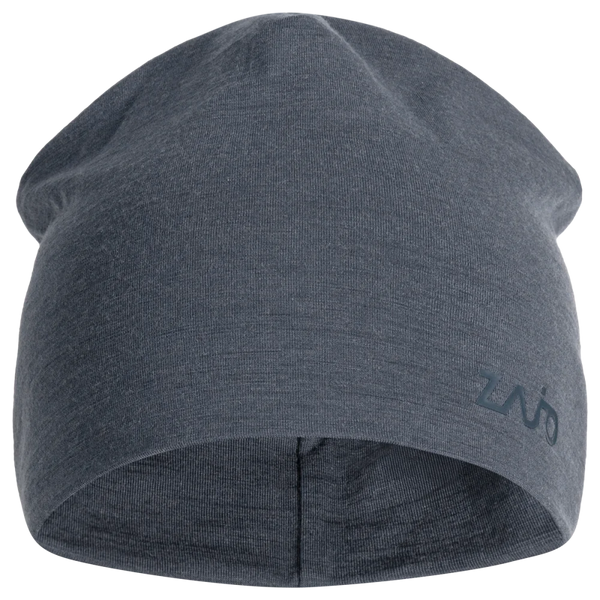 Senti Merino Beanie — Grey Navy