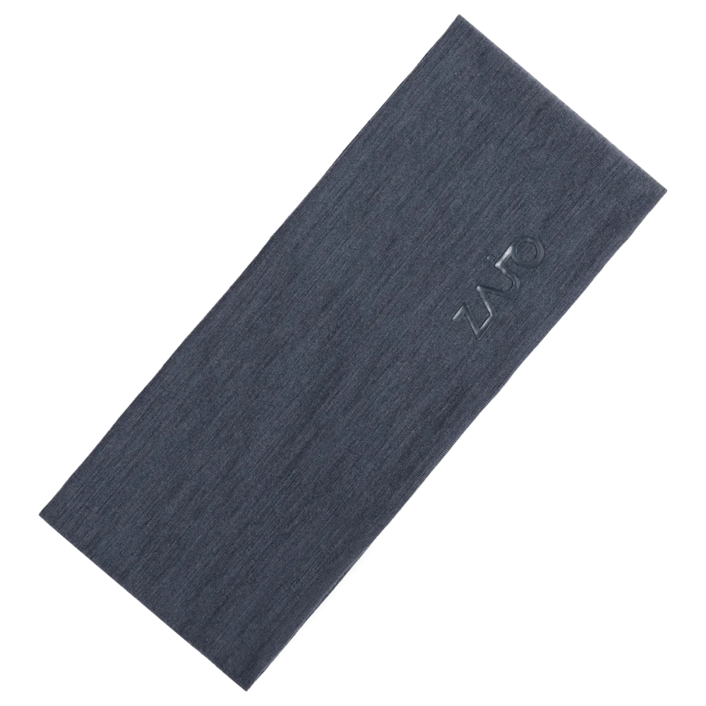 Senti Merino Headband — Grey Navy