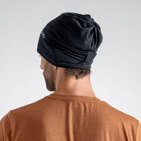 Senti Merino Neckwarmer — Grey Navy